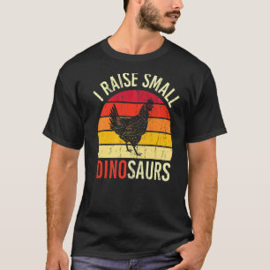 Ich ziehe winzige Dinosaurier Huhn Retro-Sonnenunt T-Shirt