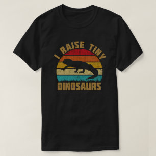 Ich ziehe winzige Dinosaurier-Vintage-Retro-Leopar T-Shirt