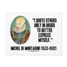 Ich zitiere nur andere, um mich besser auszudrücke