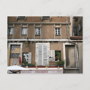 Ich zog um! ankündigungspostkarte