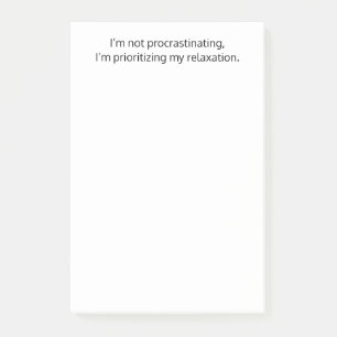 Ich zögere nicht, lustig, witzig, Custom Post-it Klebezettel
