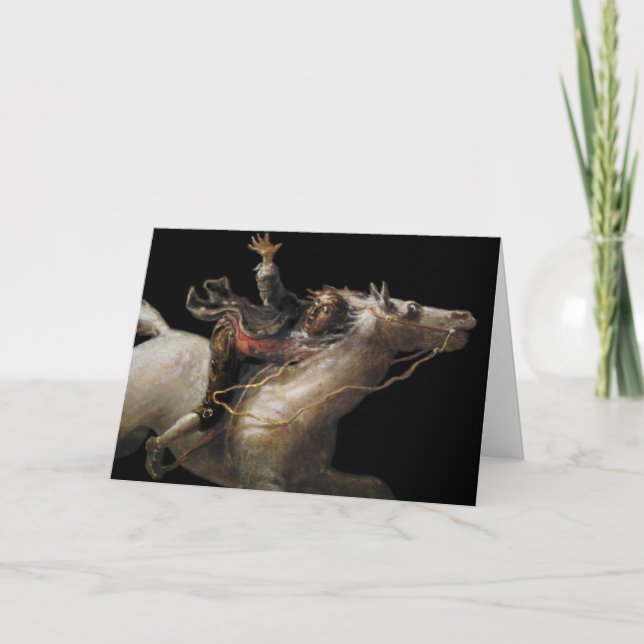 Ichabod Kran der schläfrigen Höhle Karte (Vorderseite)