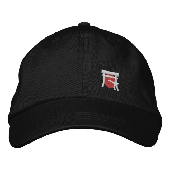 Ichiban Black Hat mit torriGateBest_Kicker Bestickte Baseballkappe (Vorderseite)