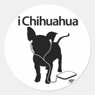iChihuahua! Runder Aufkleber