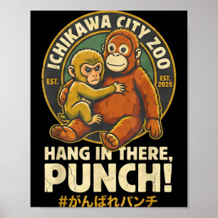 Ichikawa Stadtzoo halt dich fest Punch Poster