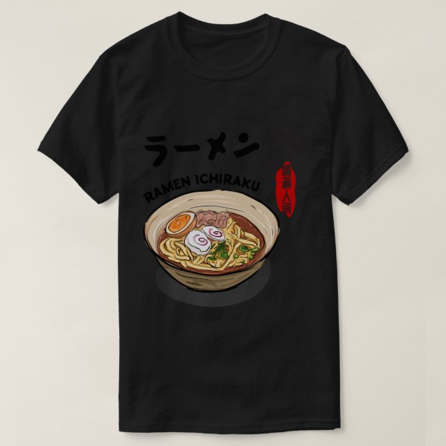 Ichiraku Ramen Yummy Ramen Noodles Shop Japan T-Shirt (Design vorne)
