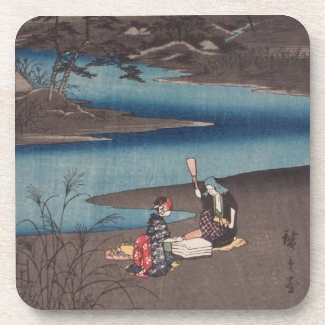 Ichiryusai Hiroshige Untersetzer (Vorderseite)