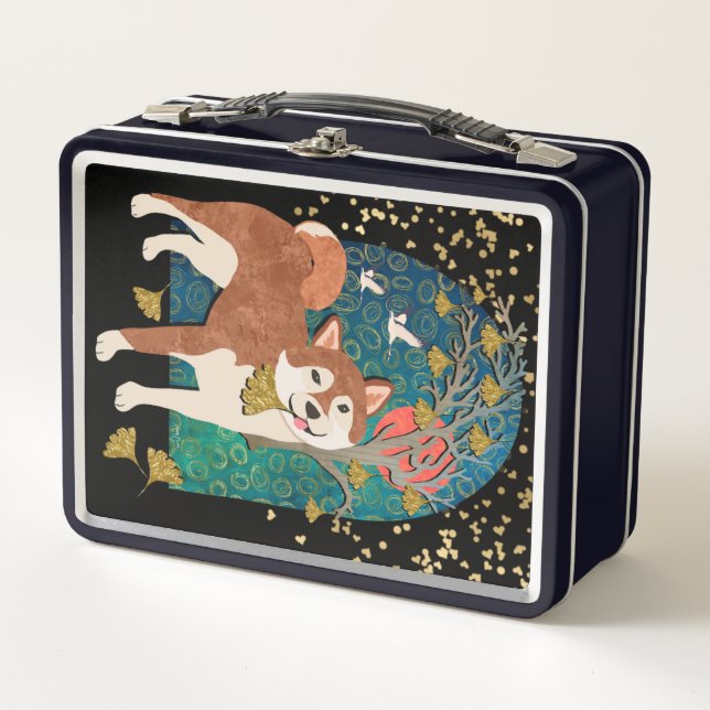 ICHO SHIBA Shiba Inu Metal Lunchbox (Vorderseite)