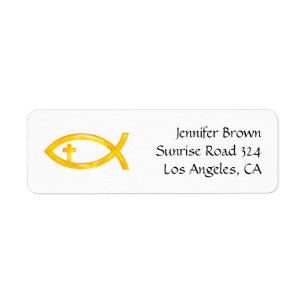 Ichthus christliches Fisch-Symbol