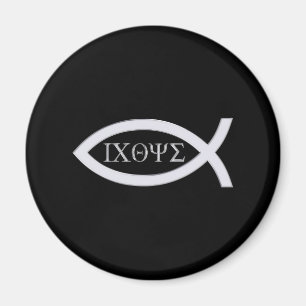 Ichthus - Christliches Fischsymbol Magnet
