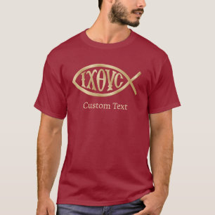 Ichthys Christliches Symbol T-Shirt