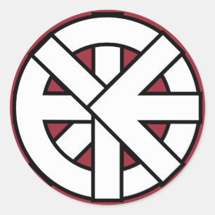 Ichthys Rad-Symbol Runder Aufkleber