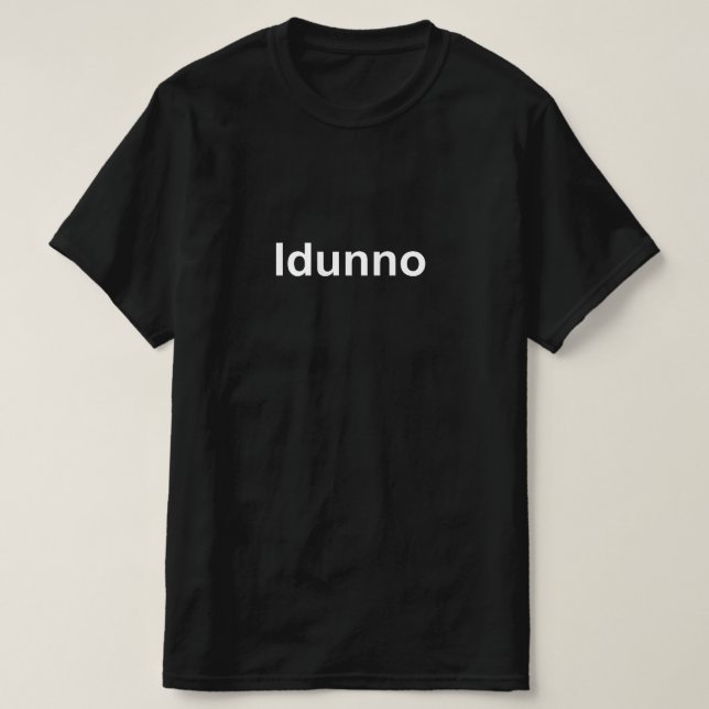 Ichweißnicht T-Shirt (Design vorne)
