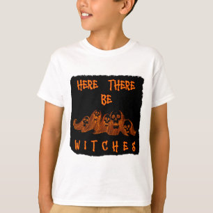 Ici Il Y A Sorcières Enfants T-Shirt