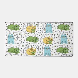 Ici Kitty Kitty Desk Mat