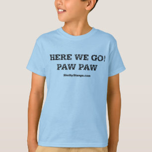 Ici nous allons T-shirt de bleu de la jeunesse