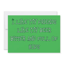 Ici, on veut de la bière amère Invitation