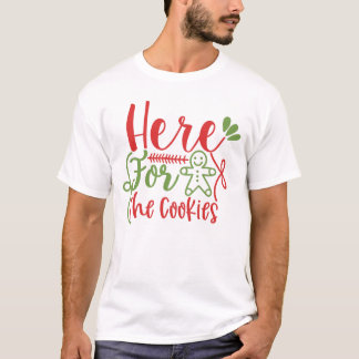 Ici Pour Le T-shirt De Noël Cookies