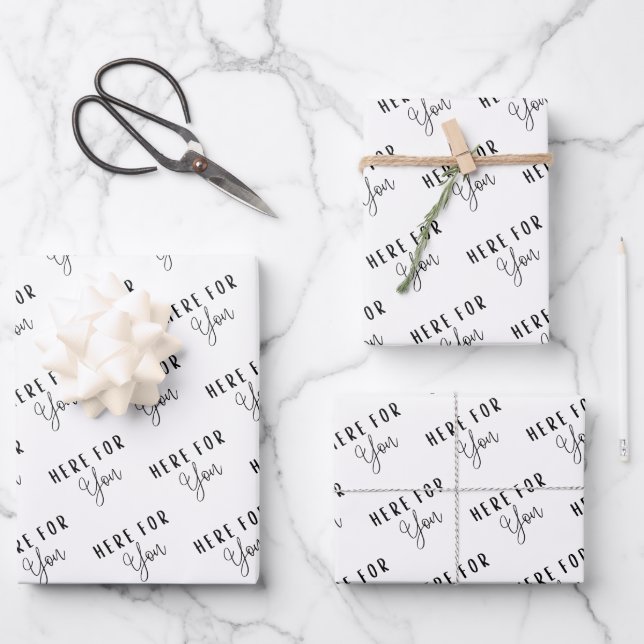 Ici Pour Vous Envelopper Feuilles De Papier (Recto)