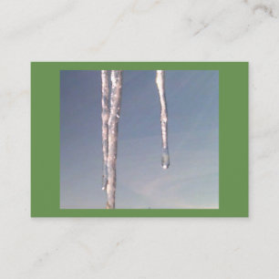 Icicles Business Card Visitenkarte