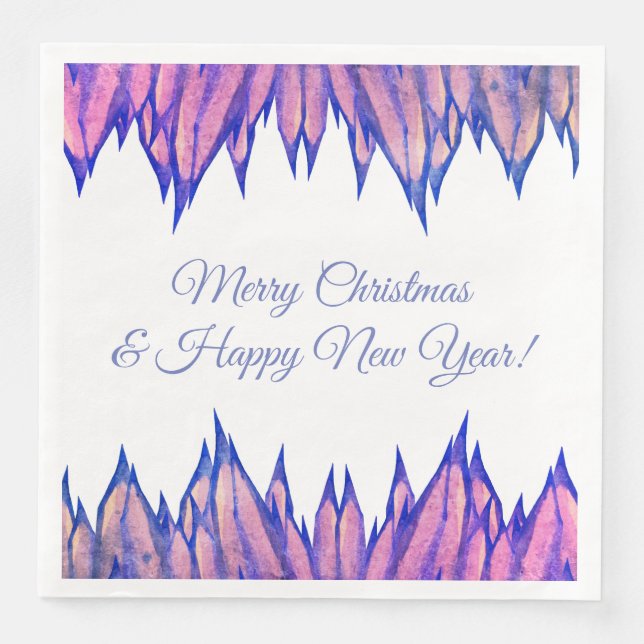 Icicles Paper Napkin Serviette (Vorderseite)
