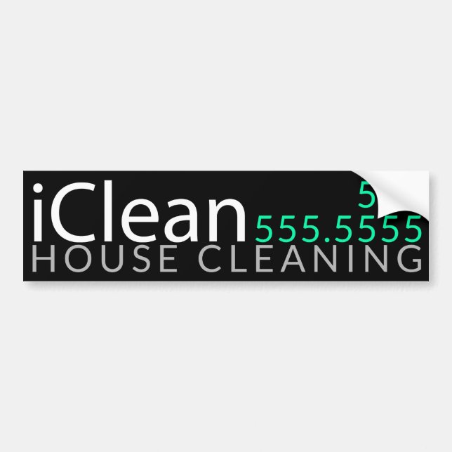 IClean.House Reinigungs-Fenster-Reinigung fördernd Autoaufkleber (Vorne)