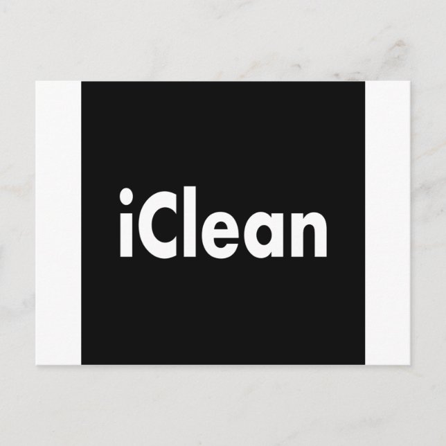 iClean Postkarte (Vorderseite)