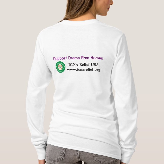 ICNA Entlastung USA, Stützmoslem-Frauen T-Shirt (Rückseite)