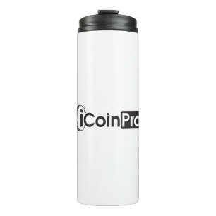 iCoinProLogo Schwarz Thermosbecher