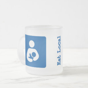 Icon für die örtliche Stillzeit/Ernährung Mattglastasse