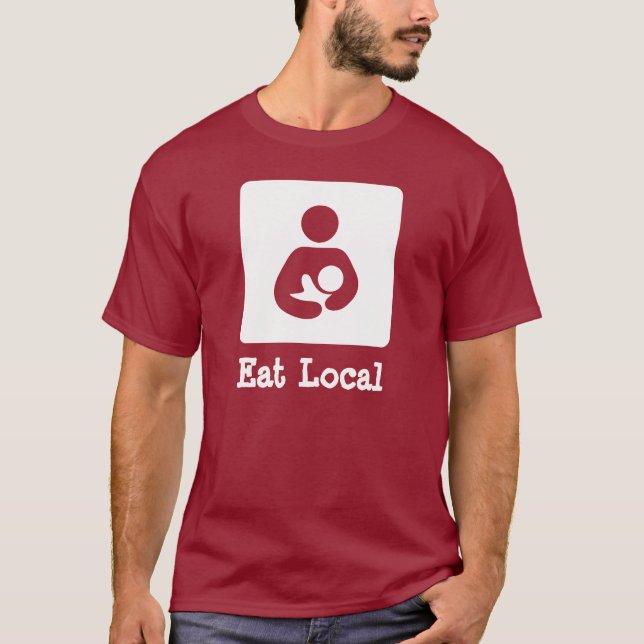 Icon für die örtliche Stillzeit/Ernährung T-Shirt (Vorderseite)
