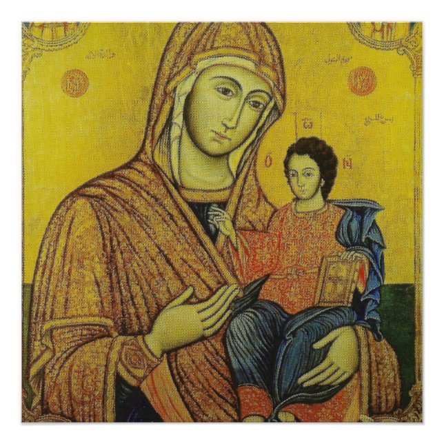 Icon of Jungfrau Mary Poster (Vorderseite)