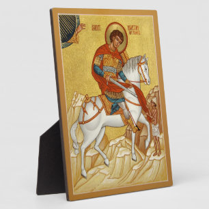Icon of Saint Martin of Tours Fotoplatte