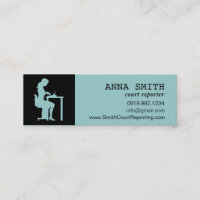 Icon Silhouette Court Reporter Typist Secretary