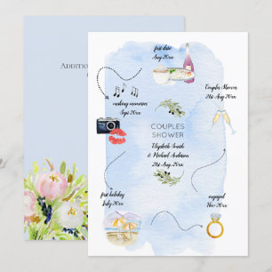 Icon Timeline, wie wir Bridal Couples Dusche trafe Einladung