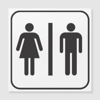 Icon-Toilette Magnetkarte