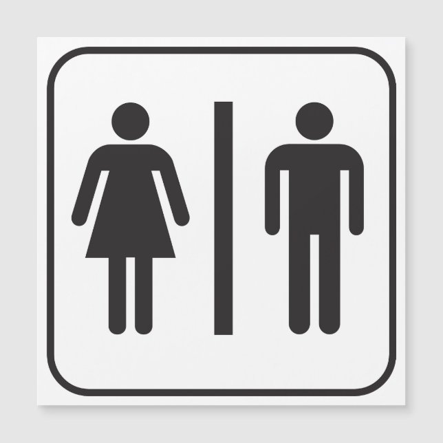 Icon-Toilette Magnetkarte (Vorderseite)