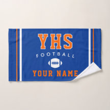 Icône de football, nom personnalisé et école, cade