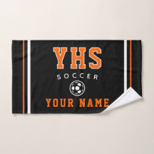 Icône de football, nom personnalisé et école, cade