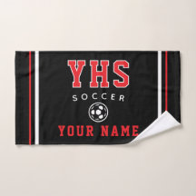 Icône de football, nom personnalisé et école, cade
