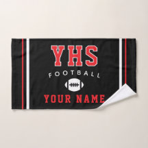 Icône de football, nom personnalisé et école, cade