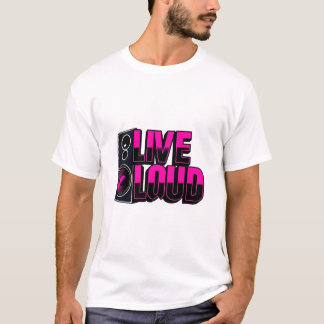Icône de haut-parleur rétro en direct T-shirt