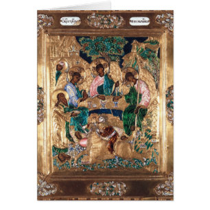 Icône dépeignant Abraham et les trois anges