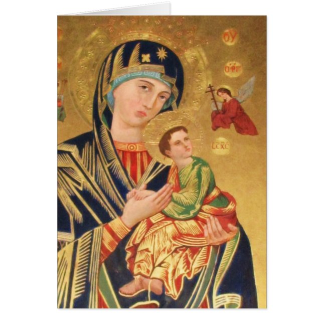 ICÔNE orthodoxe Madonna serein (Devant)