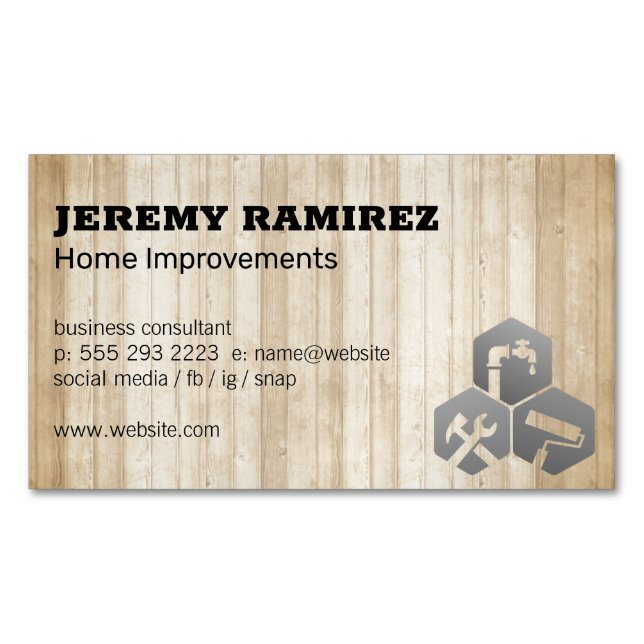 Icône Services à domicile | Cartes en bois (devant)