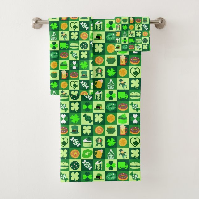 Icônes de la Saint-Patrick Motif sans couture (En situation)