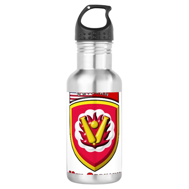 Iconic 59. Ordnance Nuklear Brigade Edelstahlflasche (Vorderseite)