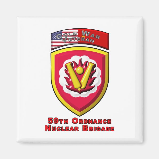 Iconic 59. Ordnance Nuklear Brigade Magnet (Vorne)