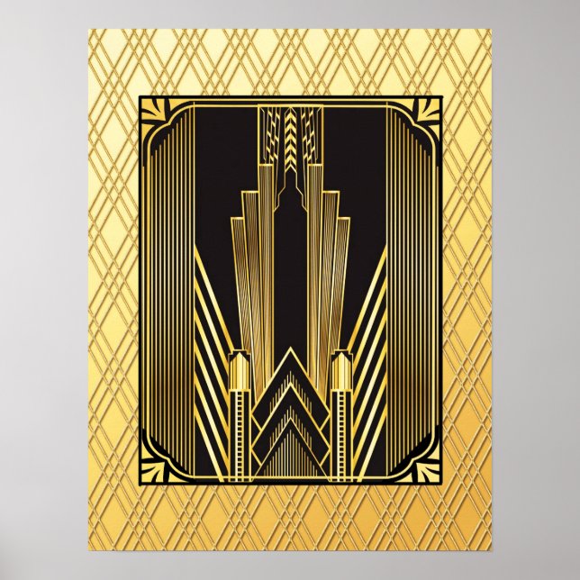 Iconic Art Deco Poster (Vorne)