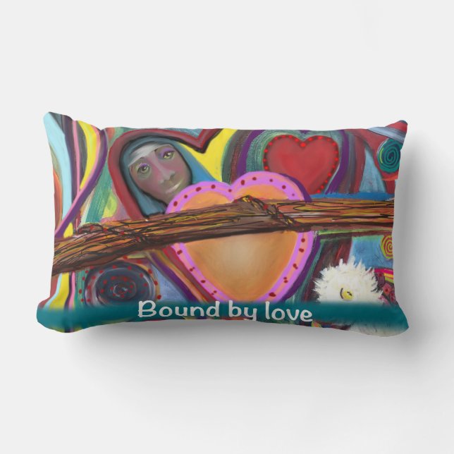 Iconic Art Painting Throw Kissen (Vorderseite)